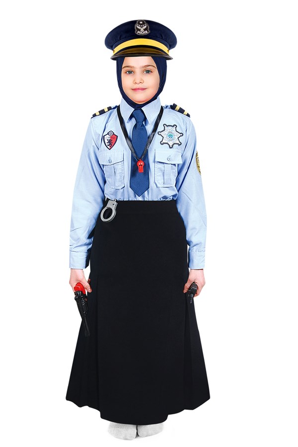 Polis Kız Çocuk Kostümü