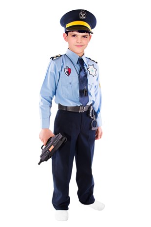 Yabancı Polis Kostümü Çocuk Kıyafeti