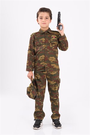 Asker Çocuk Kostümü Aksesuarlı