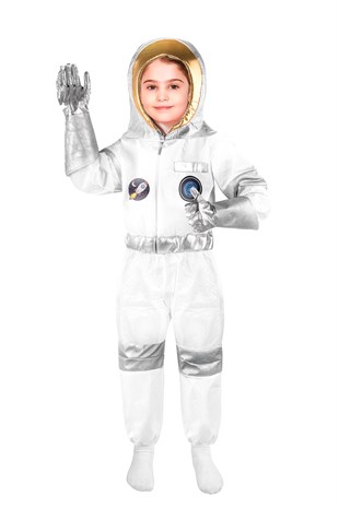 Kız Astronot Kostümü Çocuk Kıyafeti