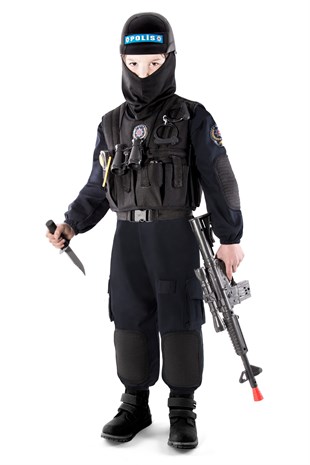 Polis Kostümü Çocuk Özel Harekat Kıyafeti