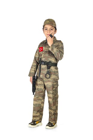 Türk Askeri Çocuk Kostümü Üniforması