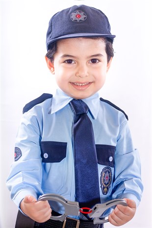 Türk Polis Kostümü Çocuk Kıyafeti