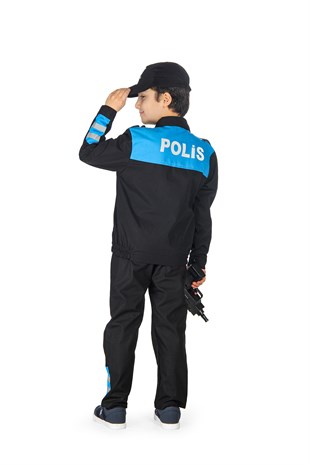 Yunus Polis Çocuk Kostümü Üniforması Mavi