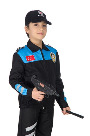 Yunus Polis Çocuk Kostümü Üniforması Mavi